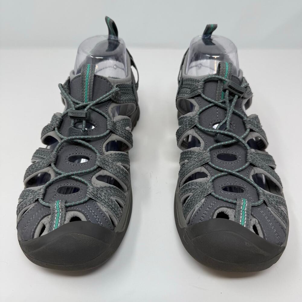 Keen Whisper Hiking Sandals Women's 10 Grey Teal Summer Footwear - Picture 4 of 11